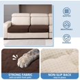 thumbnail image 3 of Dog Bed Covers Replacement Washable Waterproof Pet Puppy Bed Cover for Dog(Brown,36x27x6 inch), 3 of 6