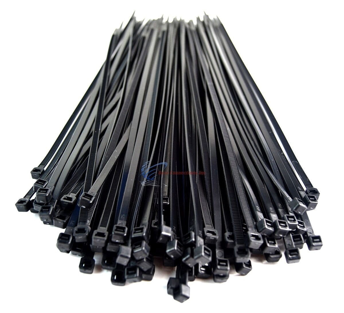50 Bags of 100 5000 Pcs 4" Inch Nylon Black Cable Zip Ties Wire Straps 