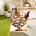 thumbnail image 3 of Open Geometric Frame Metal Chicken Sculpture, 3 of 6