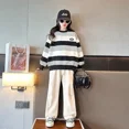 thumbnail image 2 of Sudadera con estilo para niños, conjunto de 2 piezas, ropa holgada de otoño para niñas, ropa de calle para niños, novedad de primavera 2024, 2 of 5