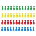 thumbnail image 1 of Miangastore 48pcs Wooden Chess Pieces Board Game Accessories Human Shape Chess Chessman, 1 of 8