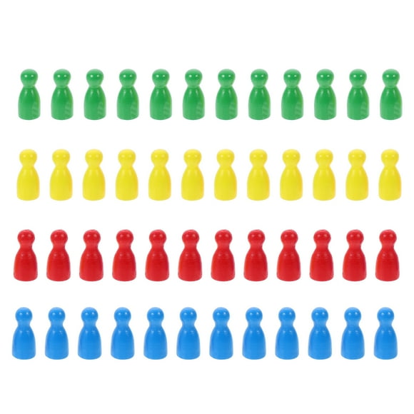 MasteelfCA 48pcs Creative Chess Pieces Educational Toys for Flight Chess Jump Chess