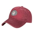 thumbnail image 2 of ZICANCN Lovely Cat'S Paw Adjustable Baseball Cap Women , Hats for Men Adult Washed Cotton Denim Baseball Caps Fashion Red, 2 of 8