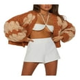 thumbnail image 4 of Femmes Oversize Manches Longues avant Cardigan Chunky Tricot Outwear, 4 of 7