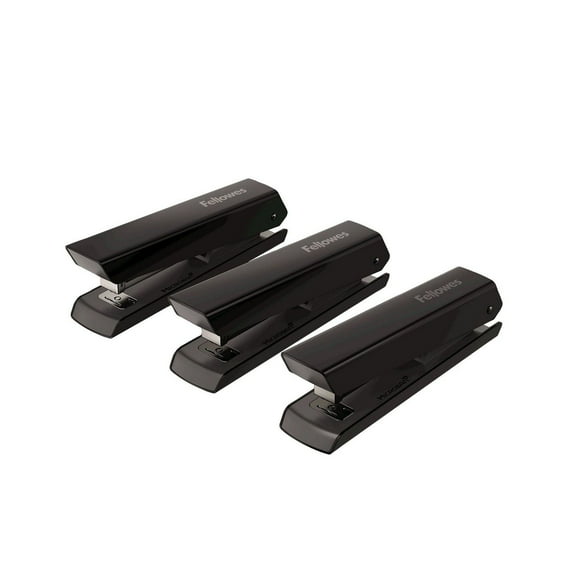 Fellowes LX820™ Classic Stapler 3pack - Black