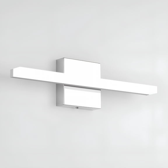 HIBIBUD Bathroom Light Fixtures,16in 9W IP44 Bathroom Vanity Lights Over Mirror,Chrome Bathroom Wall Lamp for Living Room Hallway Cabinet Porch Cool White 6000K