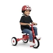 Radio Flyer Milestone Trike to Bike, Grows with Your Child, Tricycle that Switches to Balance Bike, Ages 1.5 - 5 Years, Red