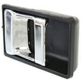 thumbnail image 2 of Interior Door Handle Compatible with 1986-1992 Nissan D21 Front, Left Driver or Right Passenger Black bezel with chrome lever, 2 of 3