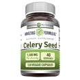 thumbnail image 1 of Amazing Formulas Celery Seed 1500 mg 120 cápsulas vegetales suplemento con semilla de apio para bienestar digestivo y rutina diaria, 1 of 5