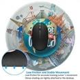 thumbnail image 4 of Disketp Travel Around The World Small Mouse Pad 7.9x7.9 Inches,Washable Round Mousepad For Office Laptop Computer,Non-Slip Rubber Base Mouse Pads For Wireless Mouse, 4 of 8