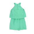 thumbnail image 2 of bar III Womens Cutout Popover Blouson Dress, Green, Small, 2 of 2
