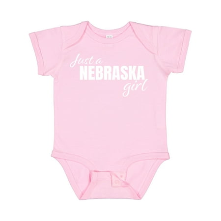 

Inktastic Just a Nebraska Girl Born and Raised Gift Baby Girl Bodysuit