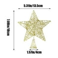 thumbnail image 3 of Kbndieu Christmas Tree Topper, Xmas Glitter Gold Hollow Star Treetop with Built-In Soft Glowing Lights, Topper for Christmas Tree Decorations, Christmas Decorations Clearance, 3 of 6