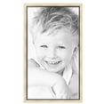 thumbnail image 2 of ArtToFrames 21" x 37" Silver with Black Lip Picture Frame, 21x37 inch Multi Wood Poster Frame (WOM-5193),  Pack, 2 of 7