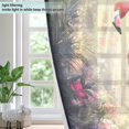 thumbnail image 4 of Yayeee Window Curtains Set of 2 for Living Room Light Filtering 63"x42", Flamingo, 4 of 7