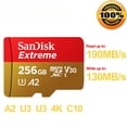 thumbnail image 3 of Original Extreme Micro SD Cards A2 Memory Card V30 U3 Flash Card 64GB 32GB A1 TF Cards 128GB 256GB Memory Microsd For DJI drone, 3 of 5