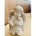 thumbnail image 2 of QIAOIDEA Wings Angel Holding a Cat Statue Faithful Angel Memory Memorial Cat Pet Figurine, 2 of 5