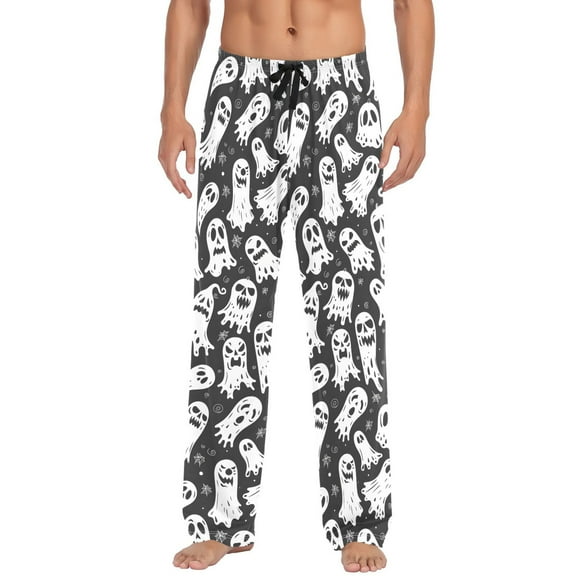 Halloween Devils Men's Pajama Pants Cotton Long Sleepwear Lounge Pants L