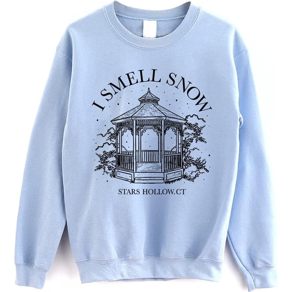 I Smell Snow Crewneck Sweatshirt – Stars Hollow Connecticut Winter Pullover