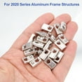 thumbnail image 4 of M5 Half Round Roll in Spring T Nuts 2020 Series Carbon Steel T Slot Spring Nuts Silver, 100 Pcs, 4 of 7