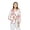 Pink White Hibiscus Vine, variant on Women Light Weight Rayon Casual Open Front Jacket Cardigan Pink White Hibiscus Vine Large