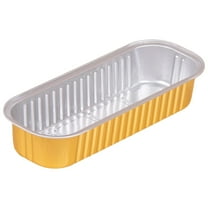 1 Pc Disposable Ramekins Mini Aluminium Foil Baking Cups with Lids Creme Brulee Cupcake Liners, Desert Cheesecake Pans Flan Molds Tin Cups Containers for Party Favor Birthday, Yellow