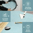 thumbnail image 5 of Memoryfield Washable Checkered Area Rugs 5' x 7', Throw Carpet for Bedroom Living Room Entrance Laundry Bathroom Plaid Modern Farmhouse Rug, Mint Green, 5 of 8
