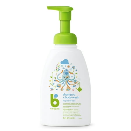 Babyganics Shampoo & Body Wash, Fragrance Free, 16 fl