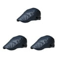 thumbnail image 4 of Guardoinrt Peaked Cap Chic And Stylish Warm And Soft Available In Various Colors Flat Cap dark blue 3Set, 4 of 6