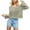Army Green, variant on Womens Solid Hollow Cropped Sweaters Pretty Tops Crewneck Long Sleeve Sweatshirt Casual Jumper Cotton Pullover Blue M