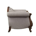 thumbnail image 3 of Bowery Hill Contemporary Fabric/Wood Loveseat with 3 Pillows in Gray, 3 of 4