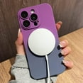 thumbnail image 3 of ELEHOLD Magnetic iPhone 14 Pro Case Compatible with MagSafe, Cute Gradient Bi-Color Case for Women Men, Soft TPU Shockproof Slim Cover with Camera Lens Protector for iPhone 14 Pro,Purple Gray, 3 of 6