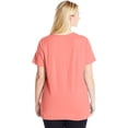 thumbnail image 3 of Just My Size T-Shirt Col Rond à Manches Courtes en Jersey de Coton pour Femmes, 2X, Rose Vif, 3 of 3
