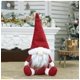 thumbnail image 2 of Muñeca sin rostro Navidad decorativa Papá Noel Adorno de tela Muñeca hecha a mano para decoración navideña, Rojo seitruly HA000596-03, 2 of 6