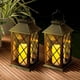 thumbnail image 2 of Farol solar, farol solar con efecto de luz de velas, lámpara solar para decoración de jardín exterior Farol solar de jardín en óptica de vela [clase energética A +] Adepaton LN-1805, 2 of 6