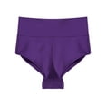 thumbnail image 6 of Fldy Women's Sexy Yoga Booty Shorts Gym Training Shorts Underwear High Waist Pants Clubwear Purple S, 6 of 7