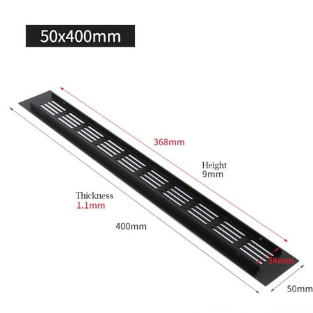 

Mduoduo 50mm Aluminium Rectangular Cabinet Wardrobe Air Vent Grille Ventilation-Cover