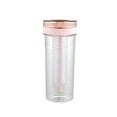 thumbnail image 2 of Glass Water Bottle,Elegant Transparent 670ml Plastic Water Bottle With Lid Juice Stick Cup Drink Cup For Students, 2 of 4