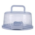 thumbnail image 1 of HAOAN Cake Box Round Cake Stand with Lid and Foldable Handle 10 Inch Portable Cake Container Cake Ornaments  Suitable for Storage Birthday Cakes Cupcakes Nuts Fruits, 1 of 3