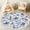 Color 2, variant on Washable Non Slip 3ft Round Rug, Vintage Magnolia Floral Soft Earthy Tones Circle Area Rugs with Tassels Carpet for Nursery Bedroom Living Room Playroom Tent Rug Tent Castle