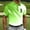Green, variant on White T Shirts for Men Short Sleeve Green Golf Collared Tops Refreshing Polka Dot Polos Mens T-Shirts