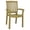 Teak Brown, variant on Compamia Sunshine Transitional Resin Patio Dining Arm Chair in White