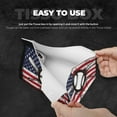 thumbnail image 3 of Salouo Vintage Baseball American Flag Pattern Long Tissue Box Cover Rectangular–Plus Size Tissue Box Holder Modern LeatheLarge Tissue Holder for Bathroom Car & Office Decor, 3 of 7