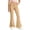 Khaki, variant on DJDLJWCJ Teen Girls School Uniform Pants Wide Leg Solid Color Flare Pants Stretch Soft Pull On Casual Pants Beige Size 5