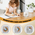 thumbnail image 5 of 60-Minute Visual Timer with Night Light, Countdown Timer,Pomodoro Timer with Rainbow Pattern for Kids and Adults White,1 x Alarm clock,White, 5 of 9