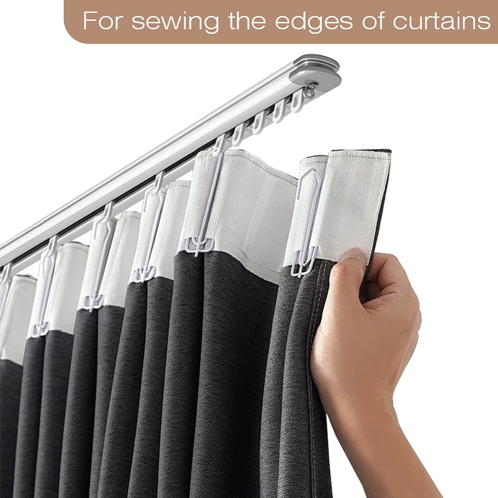 25M Polyester Curtain Tape Curtain Fabric White 10cm 25m/roll diy