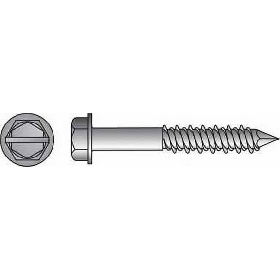 Hillman Tapper Steel Hex Head Concrete Screw Anchor 100 pk
