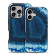 thumbnail image 2 of DesignSkinz Scratch-Resistant Hard Slim Case Compatible with iPhone SE Gen 2/3 (Compatible with MagSafe) - Vivid Blue Agate Crystal, 2 of 9