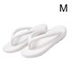 thumbnail image 2 of Guardurnaity Sandalias planas antideslizantes de PVC para mujer, 1 par, con punta abierta, para playa, piscina, fiesta, informales Calzado blanco METRO, 2 of 5