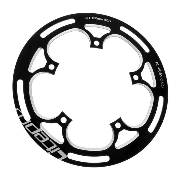 Protector de rueda de anillo de cadena de bicicleta de Bike para bielas BCD130mm Negro kusrkot protector de plato de bicicleta